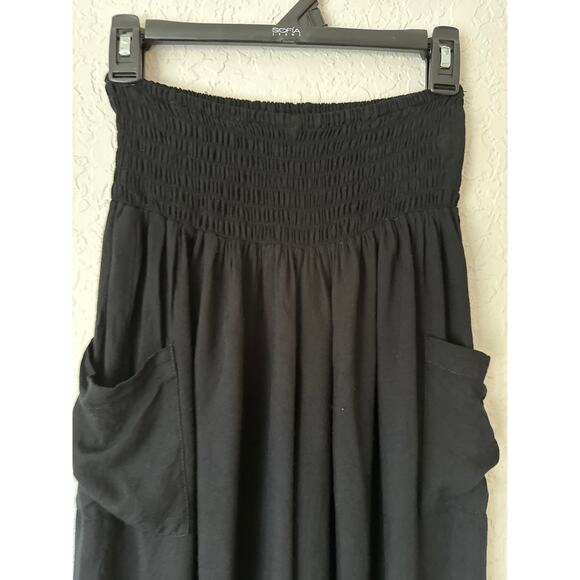 Island Planet🌿Black Palazzo Pants Wide Leg Boho Lounge Resort Women’s SZ Small - Picture 8 of 10